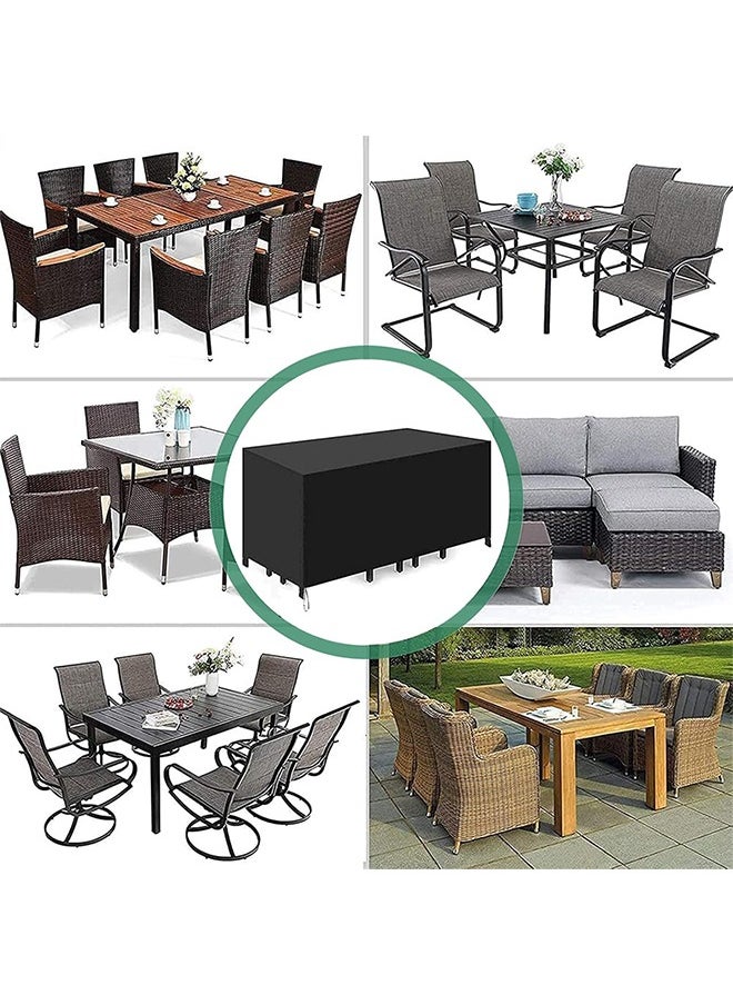 Hihonor - Patio Furniture Set Cover,Outdoor Combination Sofa Cover,Waterproof Sunscreen Dustproof,Wear-Resistant and Durable,Suitable for Table/Chair/Coffee Table(250*200*80cm) - Image 1