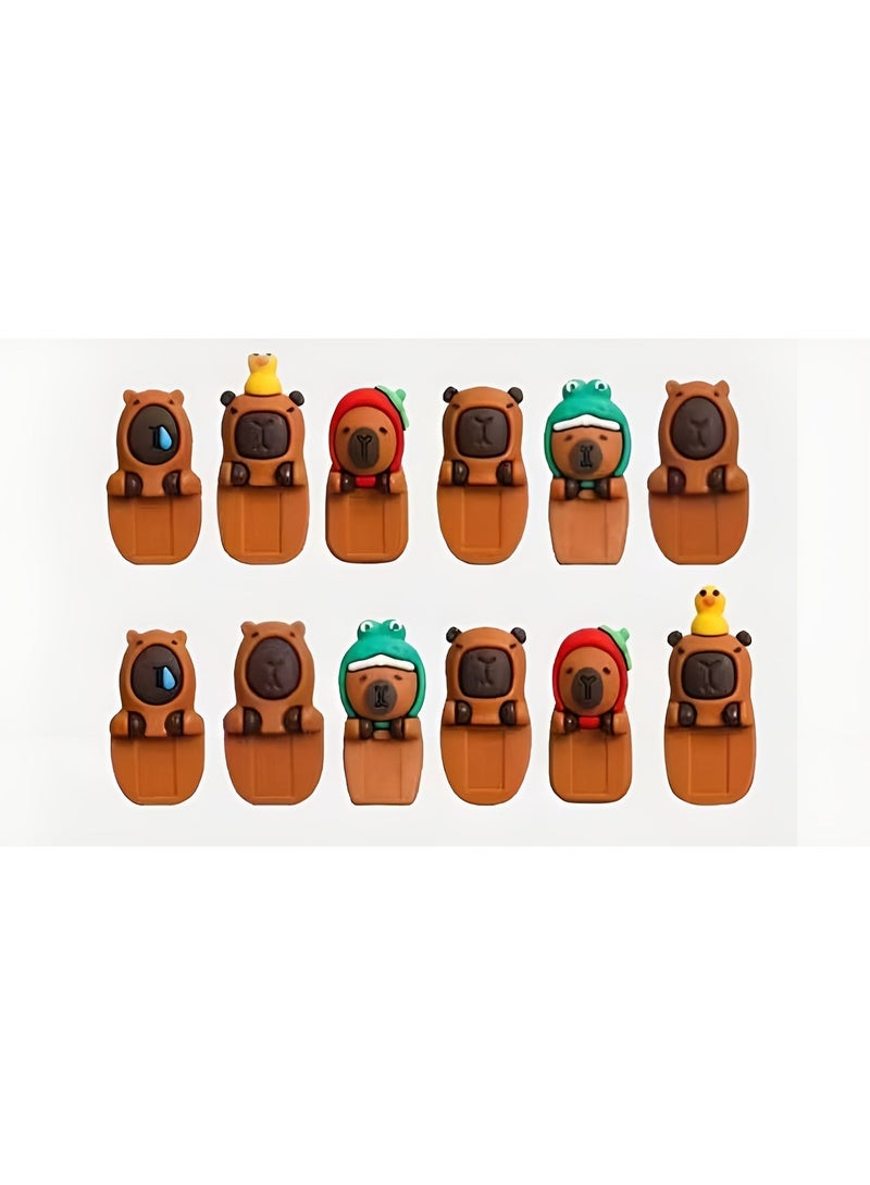 كابيبارا صندوق هيبرز بلايند - عبوة من مجسم صغير مزخرف - مجموعة ممتعة للمراهقين والبالغين وهواة التماثيل الصغيرة - Image 3