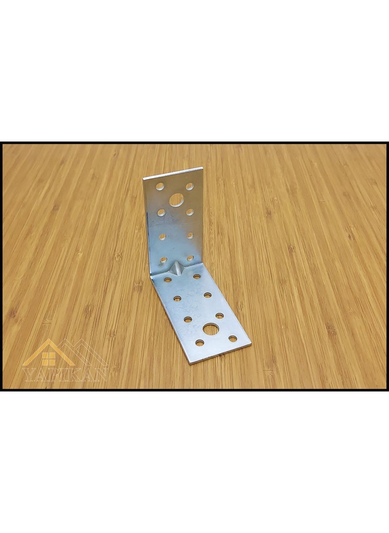 Yapıkan - 40x80x80mm - YAPIKAN Earthquake Safety Cabinet Fixing Apparatus Set - Furniture Wardrobe Coat Rack Bookshelf Table Shelf Goods Wall Fixing Apparatus - L Iron Corner Connection Miter Bracket - Image 1