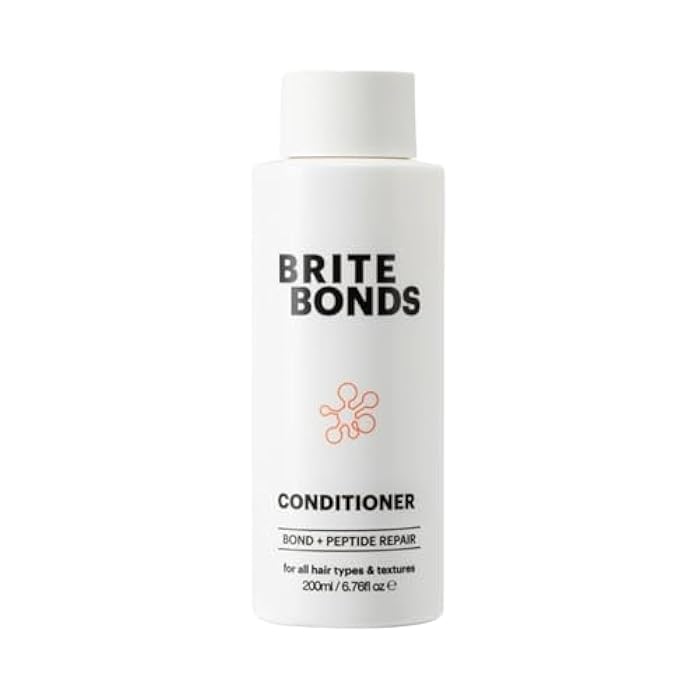 Brite Bonds Repair Conditioner with Peptides - Reverse All Types of Hair Damage & Enhance Shine with Nourishing Oils - Vegan Cruelty-Free Salon Grade - Pairs with Bonds Shampoo (6.76 Fl Oz) - Image 1