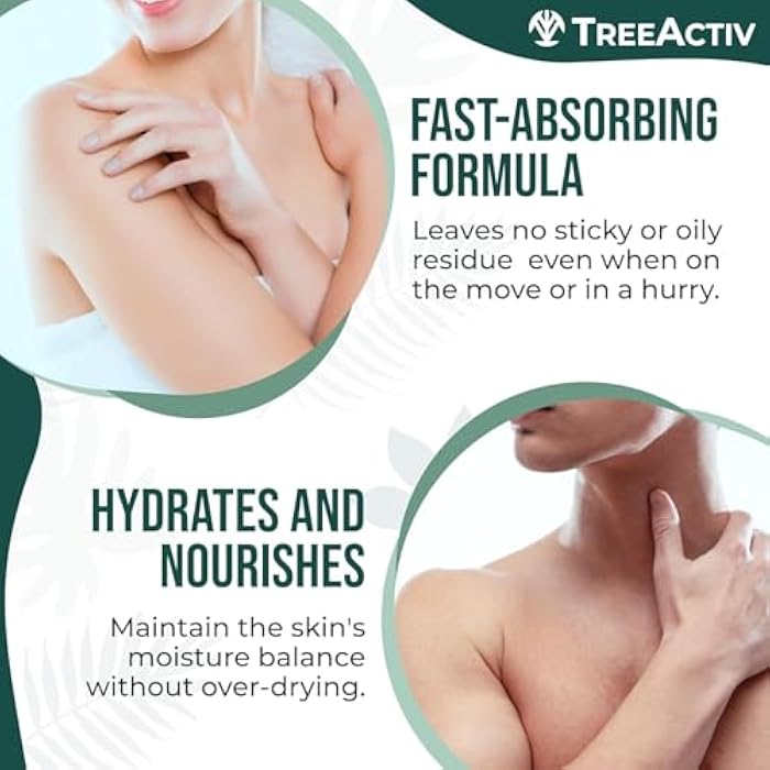 TreeActiv Body Acne Spray 4 fl oz, 2% Salicylic Acid Spray, Back Acne Spray, Tea Tree Oil Spray with Aloe Vera, Body Acne Spray, Back Acne Solution,1000+ Uses - Image 4