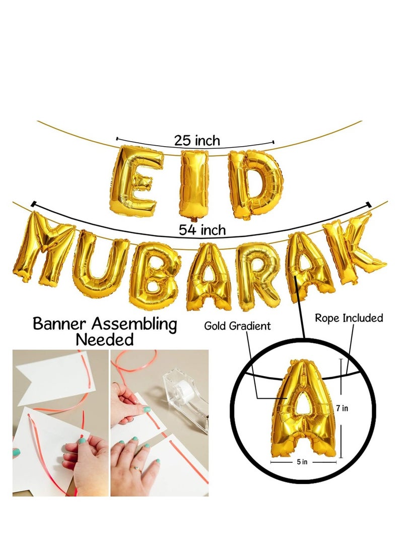 Brain Giggles Eid Mubarak Balloons Set Pack of 20 for Home Party Decoration Supplies - Image 4