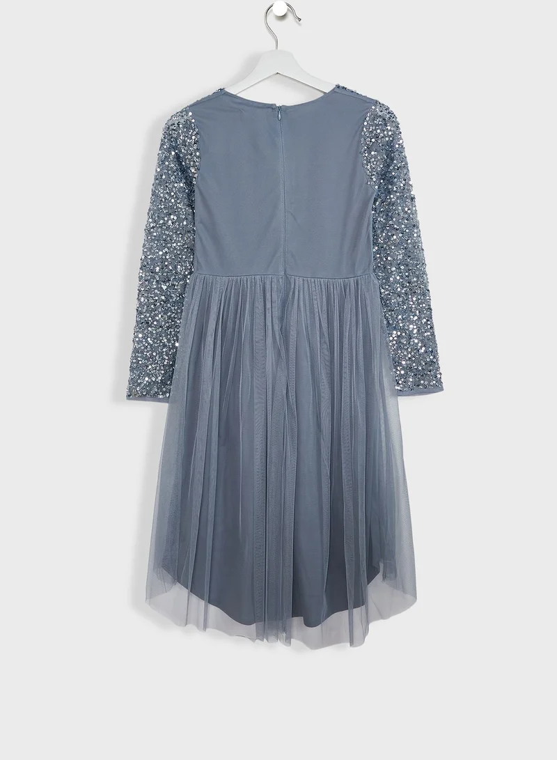 Mini Maya Kids Embellished  Dress