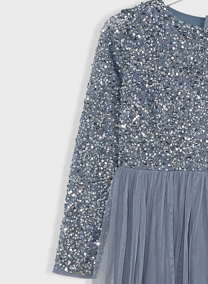 Mini Maya Kids Embellished  Dress