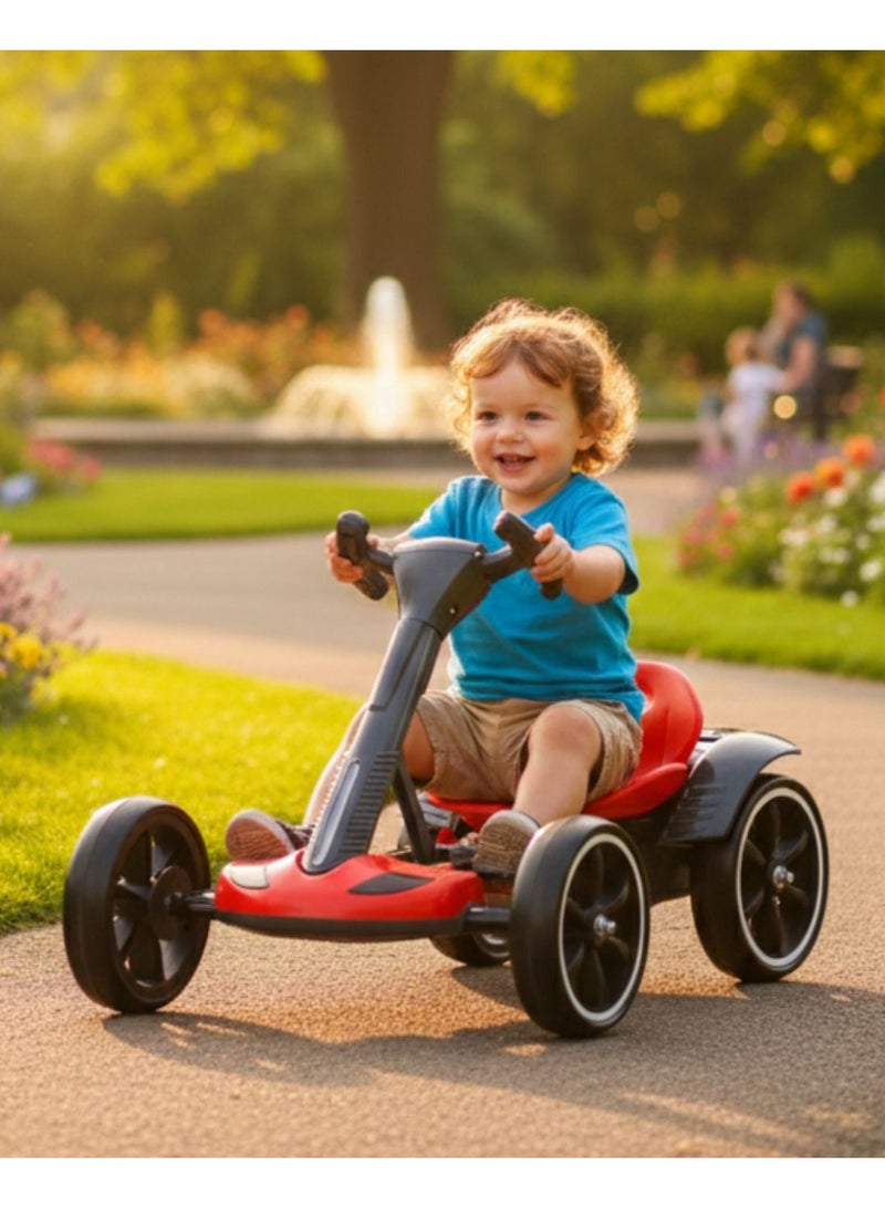 Portbae Kids Foldable Electric Ride-On Car with Remote Control | 4-Wheel Toy Car, Safe Frame & Easy Steering | Dual Battery, Up to 50 kg | Ages 4+ - Image 3