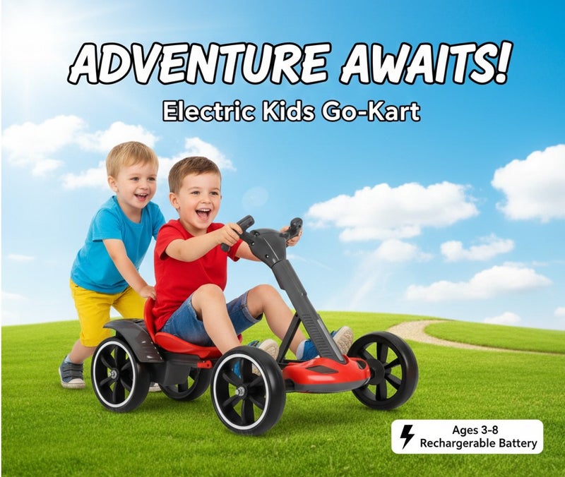 Portbae Kids Foldable Electric Ride-On Car with Remote Control | 4-Wheel Toy Car, Safe Frame & Easy Steering | Dual Battery, Up to 50 kg | Ages 4+ - Image 5