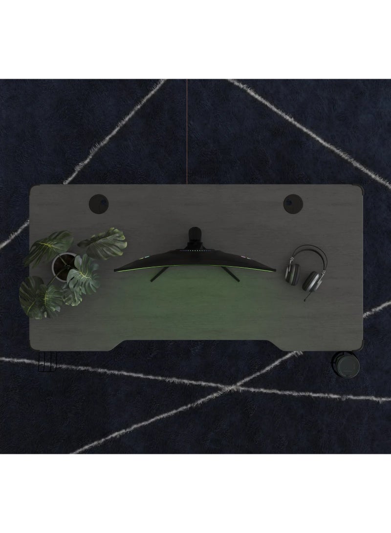 GREEN LION Enigma 27" Curved Gaming Monitor, 1080 Full HD Resolution, 240Hz Refresh Rate, VA Panel, AMD Free Sync, HDR Support, Adjustable Height Stand, Fast responce time 5ms , 1800R Curved Screen, 16:9 Aspect Ratio, LED Backlight - Black - Image 3