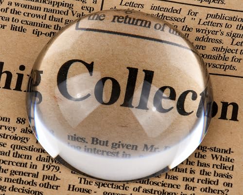 DS.DISTINCTIVE STYLE DS. DISTINCTIVE STYLE Paperweight Paper Weights for Office 2.4-Inch Crystal Dome Magnifier - Image 1