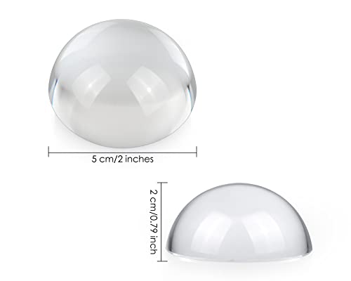 DS.DISTINCTIVE STYLE DS. DISTINCTIVE STYLE Paperweight Paper Weights for Office 2.4-Inch Crystal Dome Magnifier - Image 2