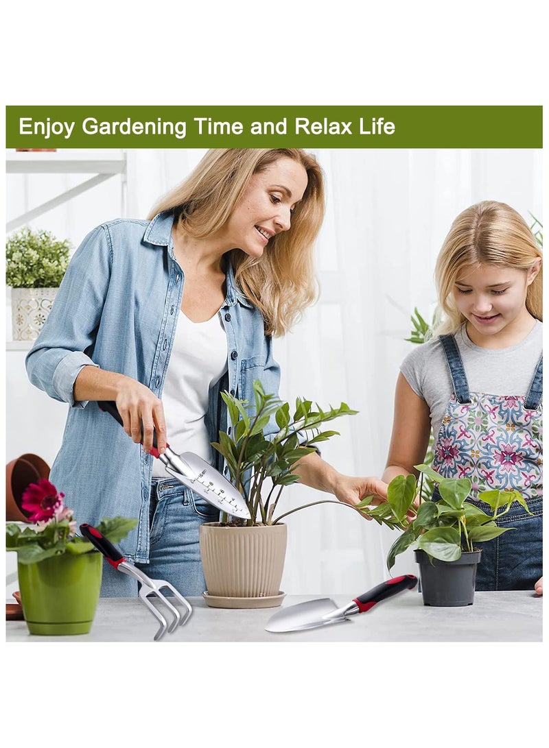 Generic 3 PCS Garden Tool Set – Heavy Duty Aluminum Hand Tools with Non-Slip Rubber Handle – Durable Gardening Kit for Men & Women - Image 2