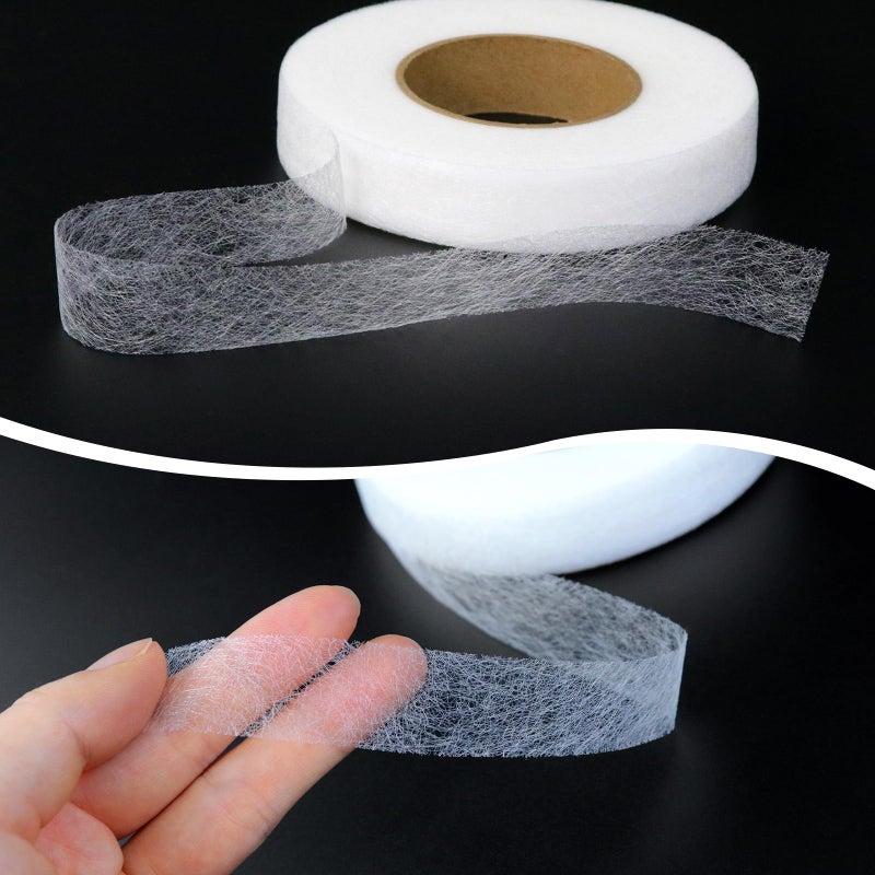REDAMANCY 64 m Iron-On Tape, Width 20 mm, Hem Tape, Iron-On Hem, for Sewing Hems for Assembling Fabrics, Trousers, Curtains, Clothes - Image 3