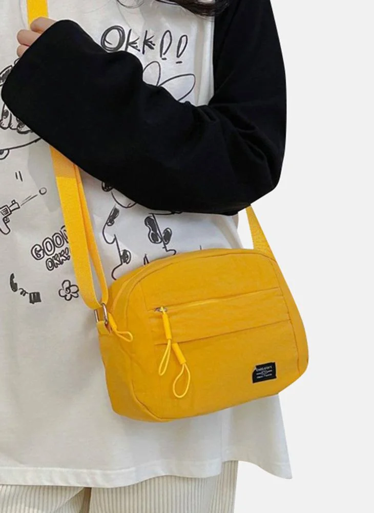 YUNIQEE Yellow Plain Lifestyle Sling Bag