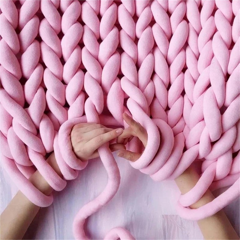 1 كجم من الخيوط السميكة والكبيرة من نوع Super Velvet، مناسبة للحياكة اليدوية لصنع بطانيات كبيرة، سجاد، أكياس، وغيرها (لون فضي) - Image 3