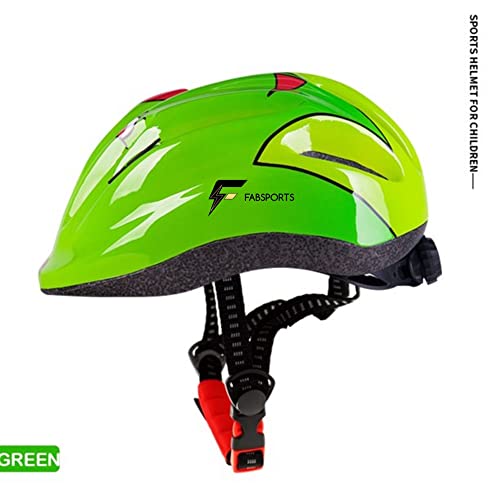 FABSPORTS Printed Safety Helmet for Kids-Boys & Girls (5-12 Years), Light Weight Bicycle/Bike Helmet, Adjustable Size, Superior Ventilation for Cycling/Skating/Skate Boarding - Image 2