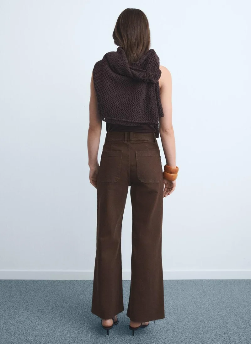 MANGO Catherin culotte high-rise jeans