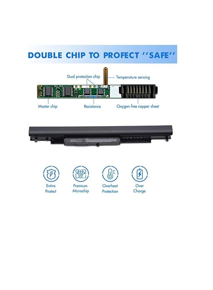 HS04 Battery for HP HS04 HS03 807956-001 807957-001 807611-421 15-AY039WM TPN-I119 HSTNN-LB6U 15-AC121DX 15-AY009DX 15-AF131DX 15-AY041WM 250 G5 - Image 3