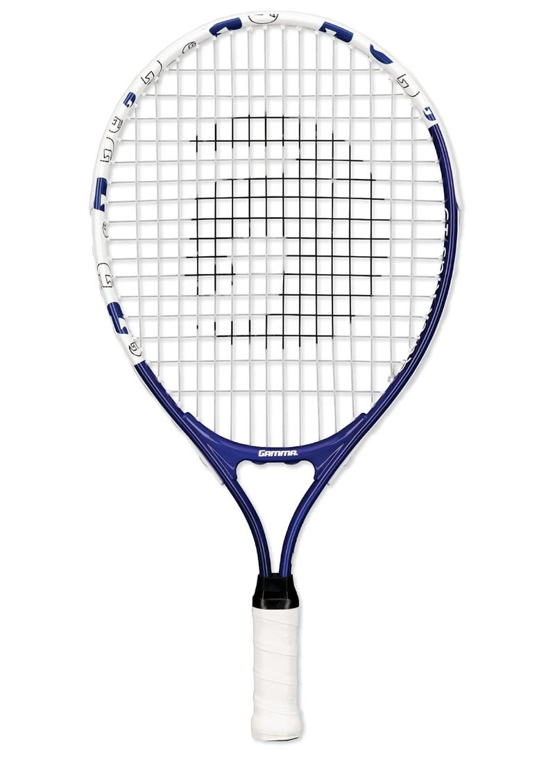 Gamma Sports Junior Tennis Racquet: Quick Kids 19 Inch Tennis Racket - Prestrung Youth Tennis Racquets For Boys And Girls - 93 Inch Head Size - Image 1