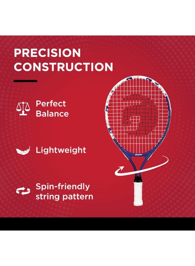 Gamma Sports Junior Tennis Racquet: Quick Kids 19 Inch Tennis Racket - Prestrung Youth Tennis Racquets For Boys And Girls - 93 Inch Head Size - Image 2