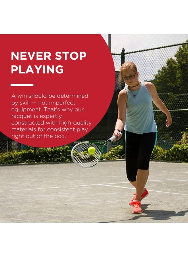 Gamma Sports Junior Tennis Racquet: Quick Kids 19 Inch Tennis Racket - Prestrung Youth Tennis Racquets For Boys And Girls - 93 Inch Head Size - Image 5