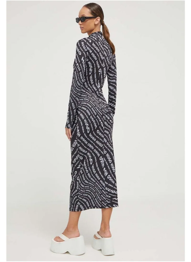 HUGO High Neck bodycon dress