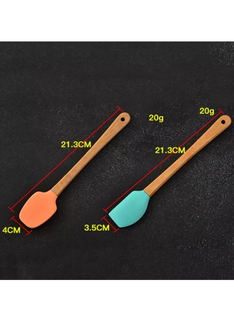 5-Piece Colorful Bamboo Handle Silicone Tip Spatula Brush Spoon Set - pzsku/Z74597D7A09F18DA9A409Z/45/_/1741292453/d0a7ccf7-d8f0-455f-a4c9-5e900904715e