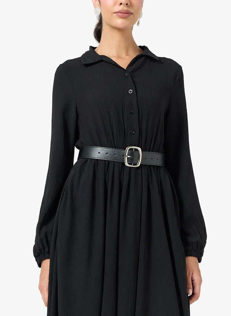 Ella  Belted Shirt Dress for Women | Best Price UAE