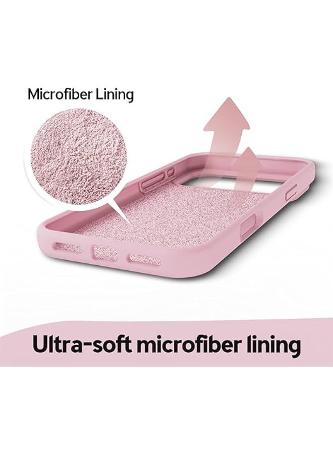 Compatible with iPhone 17 Pro Max Case 6.9", Slim Liquid Silicone Soft Gel Rubber Shockproof Protective Cover with Anti-Scratch Microfiber Lining (Rose Pink) - Image 4