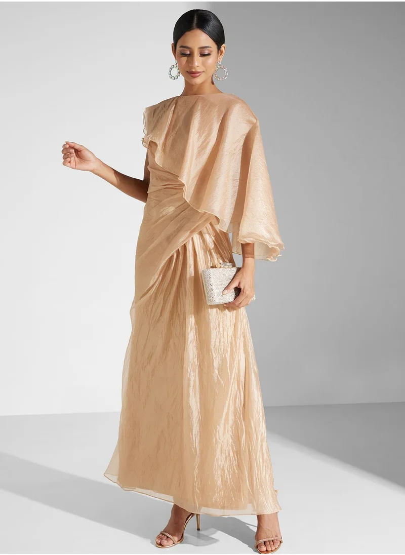 Namshi x One Shoulder Drape Dress