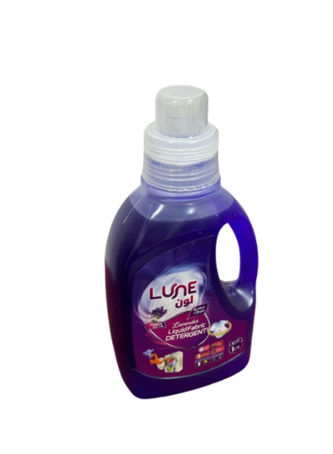 Lune. LUNE Lavender Liquid Fabric Detergent 1L | Power Gel Laundry Detergent - Image 2