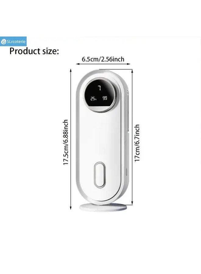 معطر جو USB مع مرطب بشاشة رقمية ووضع تلقائي وتغيير لون إضاءة LED - Image 1