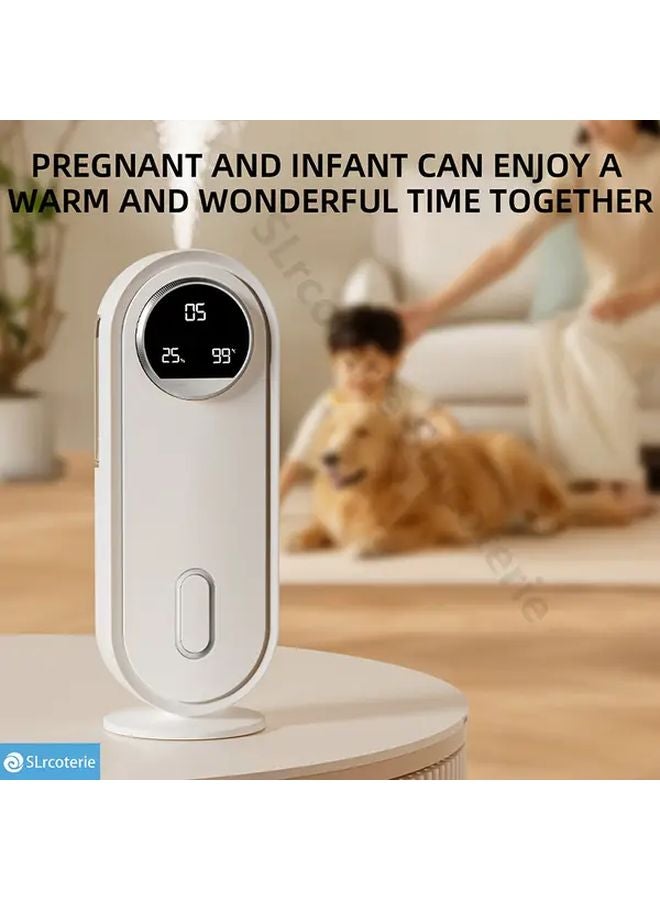 معطر جو USB مع مرطب بشاشة رقمية ووضع تلقائي وتغيير لون إضاءة LED - Image 2