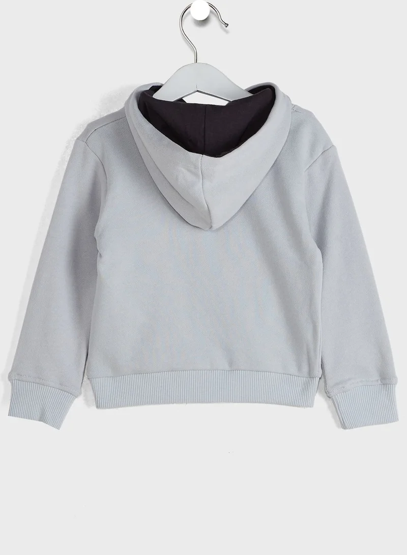 Ripples Kids Printed Hoodie