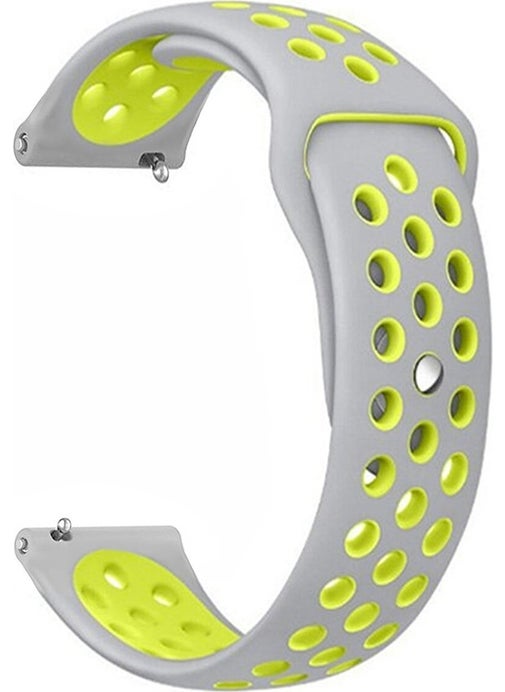 Amazfit Gtr3 and Gtr3 Pro Compatible Soft Textured Nike Style Perforated Patterned Silicone Band Strap