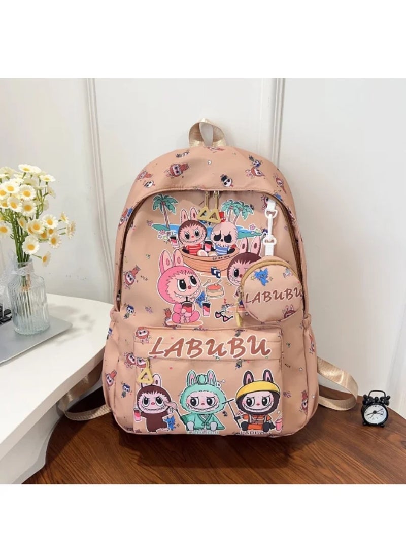 Labubu Children's Backpack Kindergarten Senior School Backpack Student Backpack Light And Cute Backpack Fashion Cartoon Backpack 45*32*14CM - Image 4