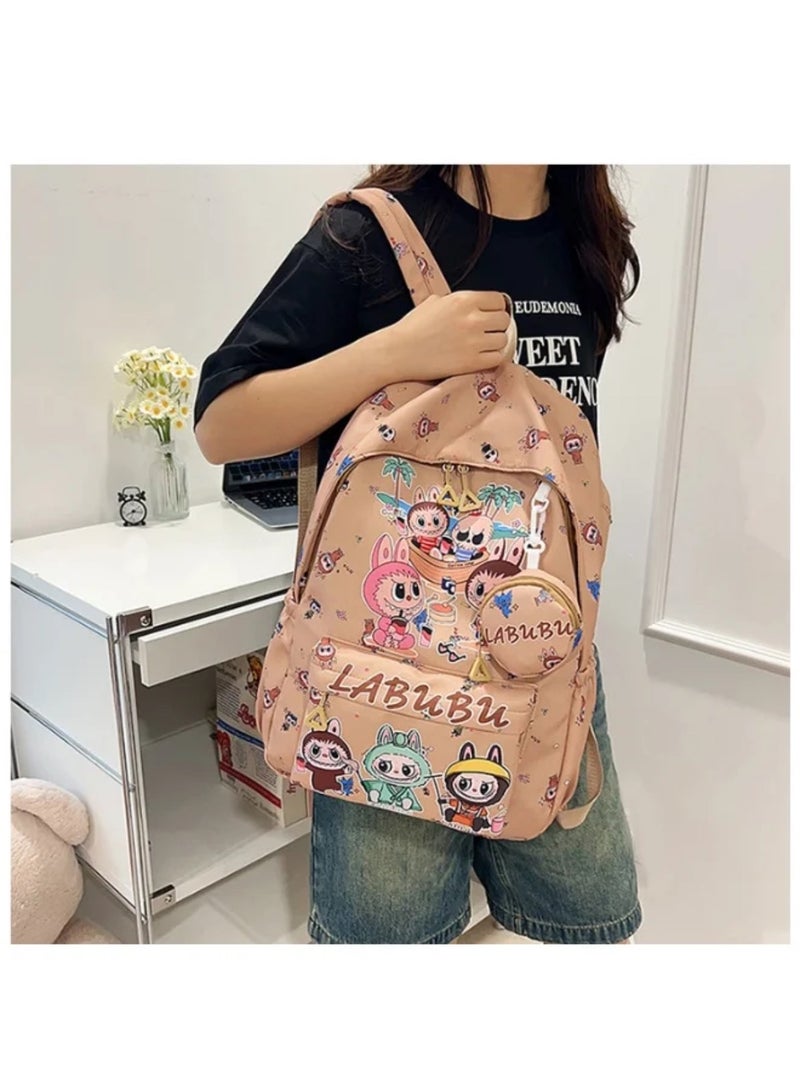 Labubu Children's Backpack Kindergarten Senior School Backpack Student Backpack Light And Cute Backpack Fashion Cartoon Backpack 45*32*14CM - Image 3