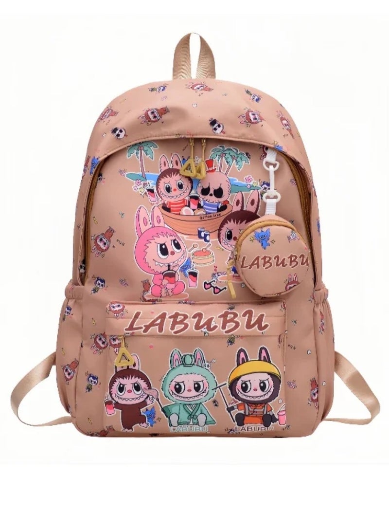 Labubu Children's Backpack Kindergarten Senior School Backpack Student Backpack Light And Cute Backpack Fashion Cartoon Backpack 45*32*14CM - Image 1