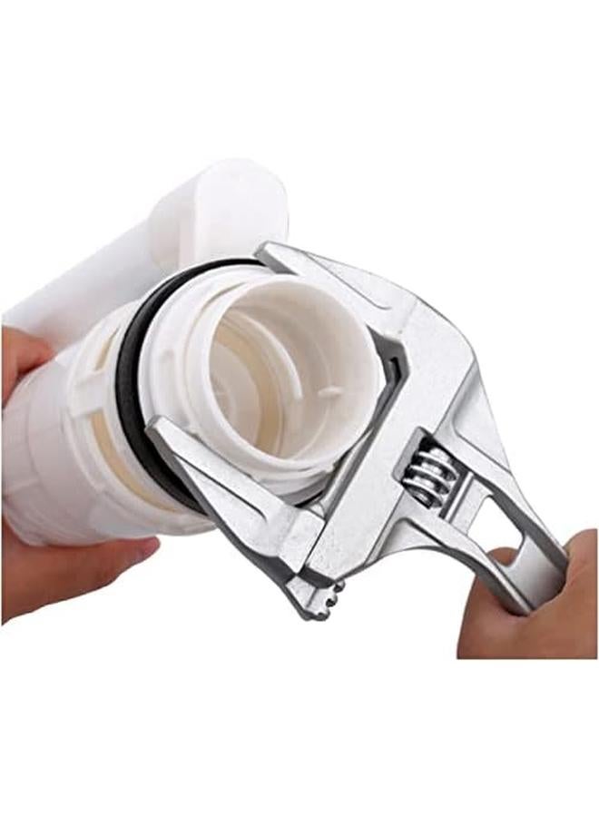 Excefore Adjustable Wrench 6 To 68Mm Wide Opening Jaws Adjustable Spanner With Short Handle Aluminum Alloy Light Weight Plumbers Spanner Nut Key Hand Tool For Bathroom Washbasin Etc  - Image 4