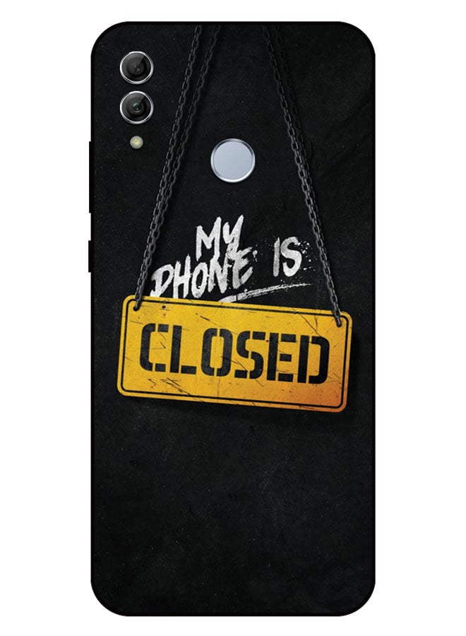 EYE CATCH Printed Protective Case Cover For Honor 10 Lite  -  My Phone Is Closed - Image 1