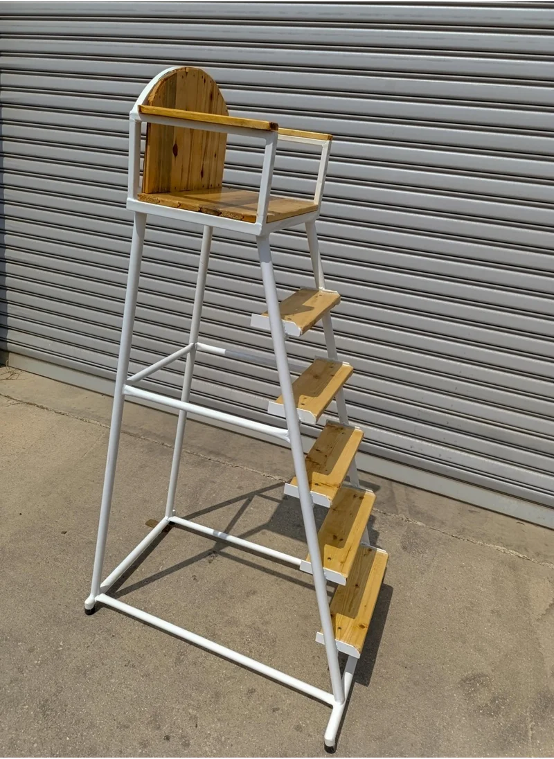 adelinspor Mia Tennis Referee Chair Wooden Seat and Step