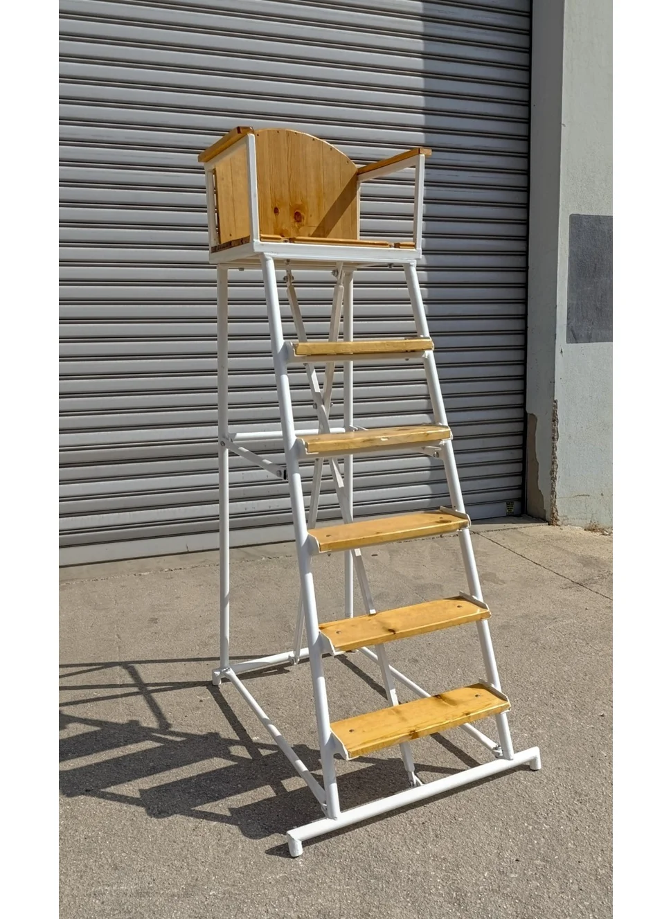 adelinspor Mia Tennis Referee Chair Wooden Seat and Step