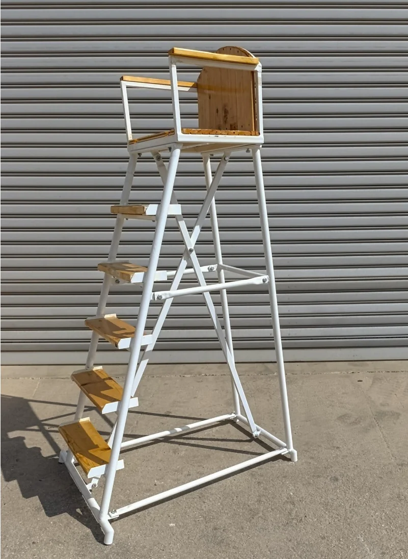 adelinspor Mia Tennis Referee Chair Wooden Seat and Step