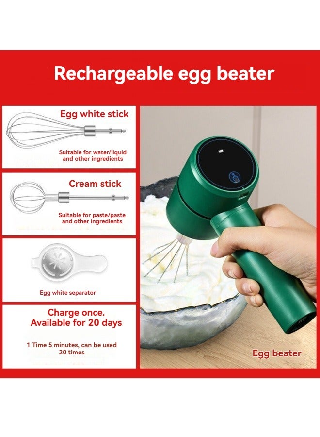 إم مياويان مضرب بيض كهربائي محمول باليد لخبز الكيك المنزلي عالي الطاقة آلة خفق الكريمة الأوتوماتيكية الصغيرة - Image 2