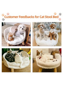 Extra Large Cat Bed Indoor, Fluffy Cat Play House Elevated Pet Bed with Removable Cushion Orthopedic Dog Bed Sofa Size 41.5×32.8cm Machine Washable Cat Nest for Large Cats and Small Dogs White - pzsku/Z7459FBDF4260C5C428F1Z/45/_/1704943030/3d5772f4-8dde-4520-bae4-37239ca5bd22