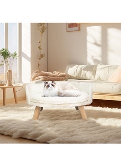 Extra Large Cat Bed Indoor, Fluffy Cat Play House Elevated Pet Bed with Removable Cushion Orthopedic Dog Bed Sofa Size 41.5×32.8cm Machine Washable Cat Nest for Large Cats and Small Dogs White - pzsku/Z7459FBDF4260C5C428F1Z/45/_/1704943112/f1ae1b8f-2333-4745-a84b-167f9ff0d0ec