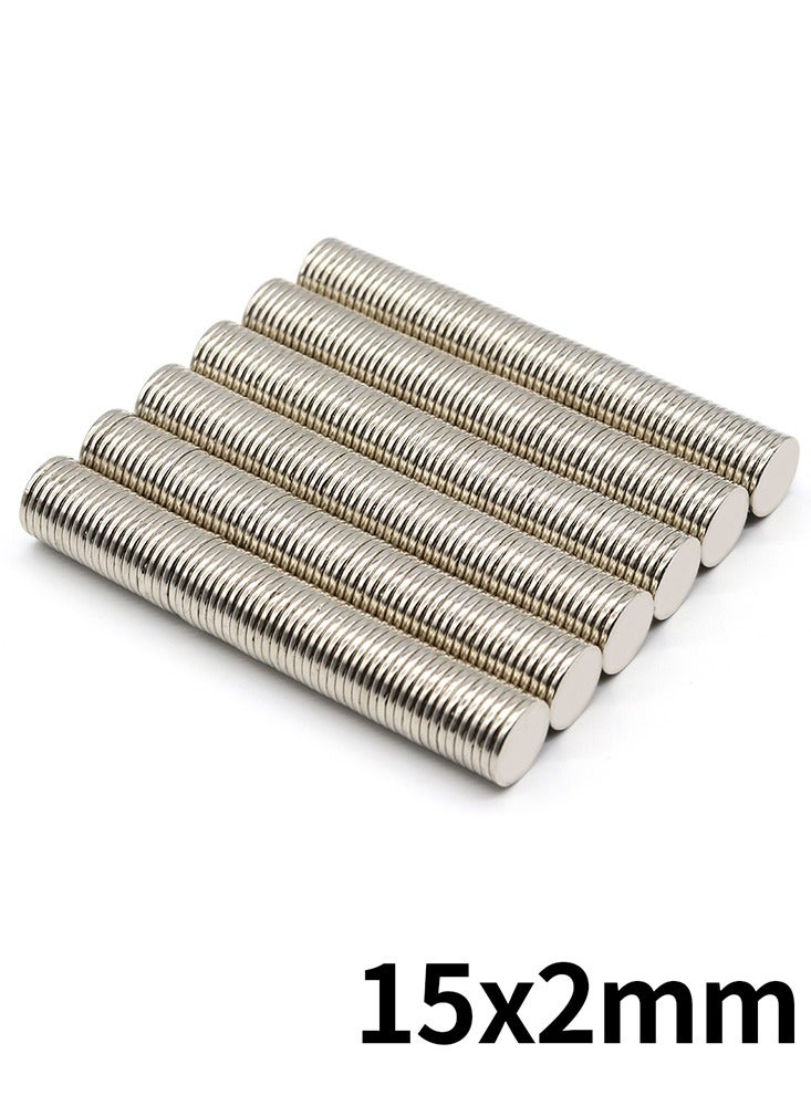 50Pcs 0.59x0.08inch Super Powerful Small Neodymium Magnet Round NdFeB Strong Permanent Magnetic imanes Refrigerator Magnets Office magnets 15x2mm - Image 1