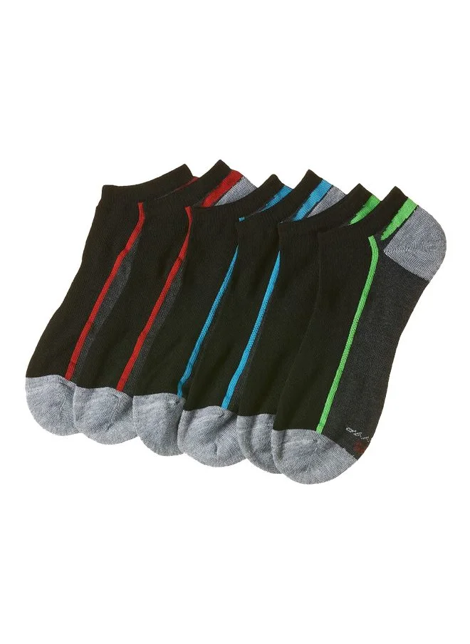 هينز Hanes Men 310XT3 Performance Low Cut Pack of 3 Size 6 12 Running Socks Black Multicolour L Black Multicolour Large