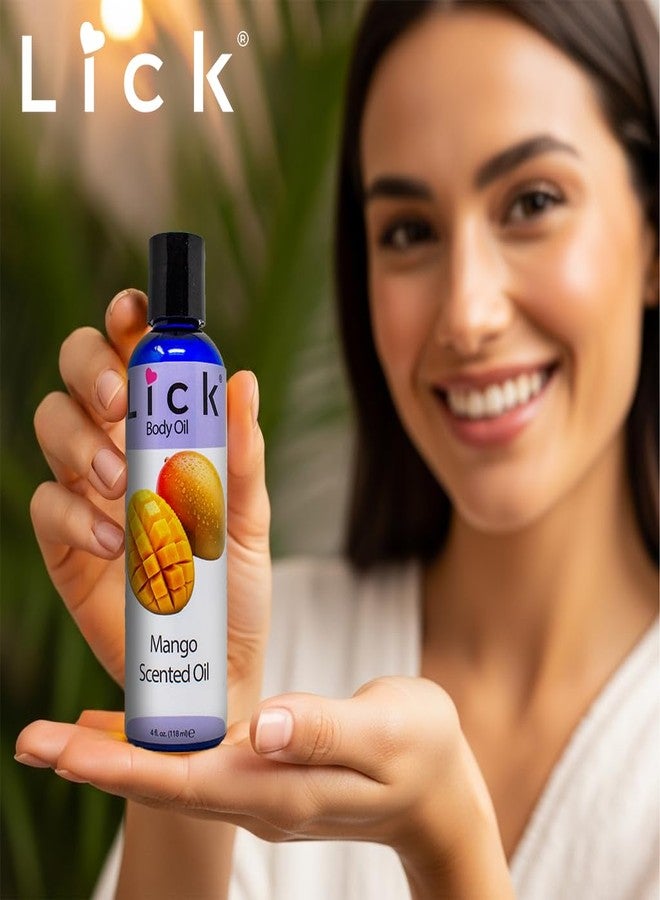 ليك زيت الجسم برائحة المانجو الاستوائية من ليك للترطيب اليومي - تركيبة خفيفة الوزن وغير دهنية مع زيت اللوز وفيتامين هـ - 4 أونصة - Image 3