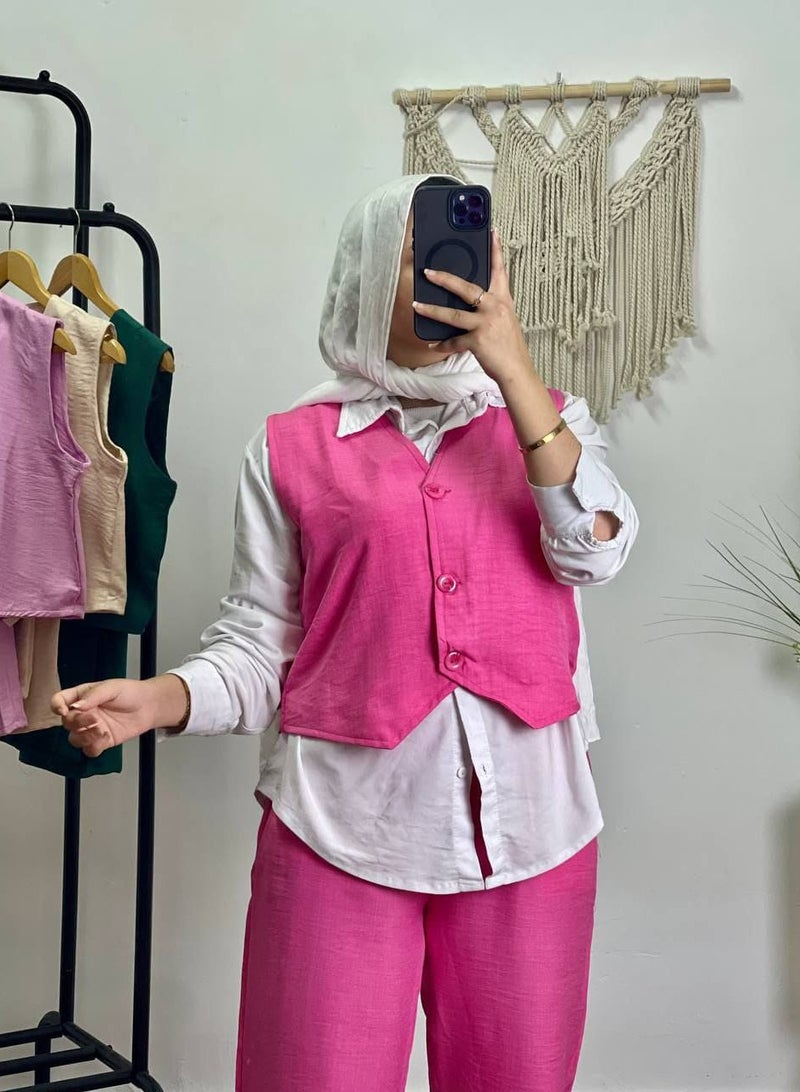 بيوريتوبيا أوتيت فوشيا بدون أكمام  - Image 2