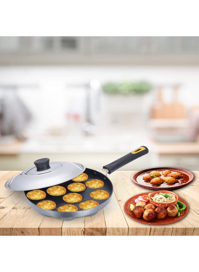 Anjali - DAL12 Diamond Series Aluminium Appa Patra (Black) - Image 2