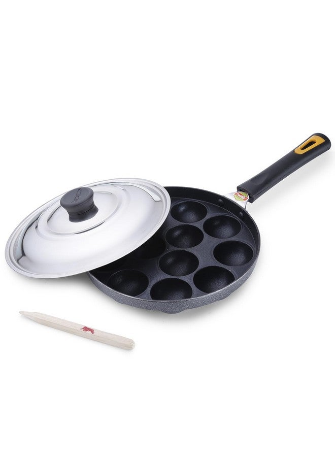 Anjali - DAL12 Diamond Series Aluminium Appa Patra (Black) - Image 1